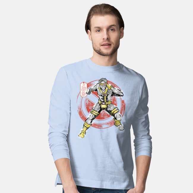 Beam Master Sumi-E-Mens-Long Sleeved-Tee-Astrobot Invention