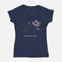 Not Today Cupid-Womens-V-Neck-Tee-Popnotic