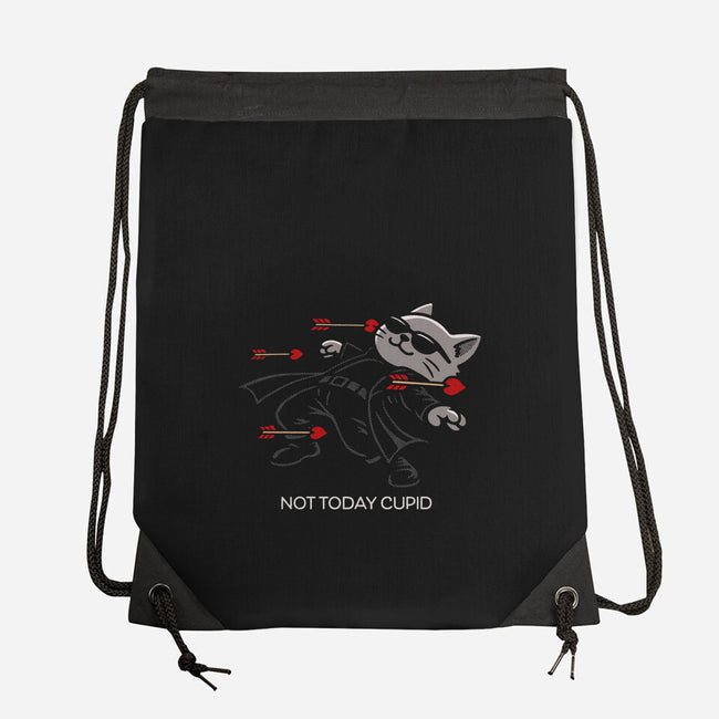 Not Today Cupid-None-Drawstring-Bag-Popnotic