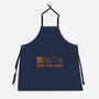 Retro Futurism Ride The Grid-Unisex-Kitchen-Apron-sachpica