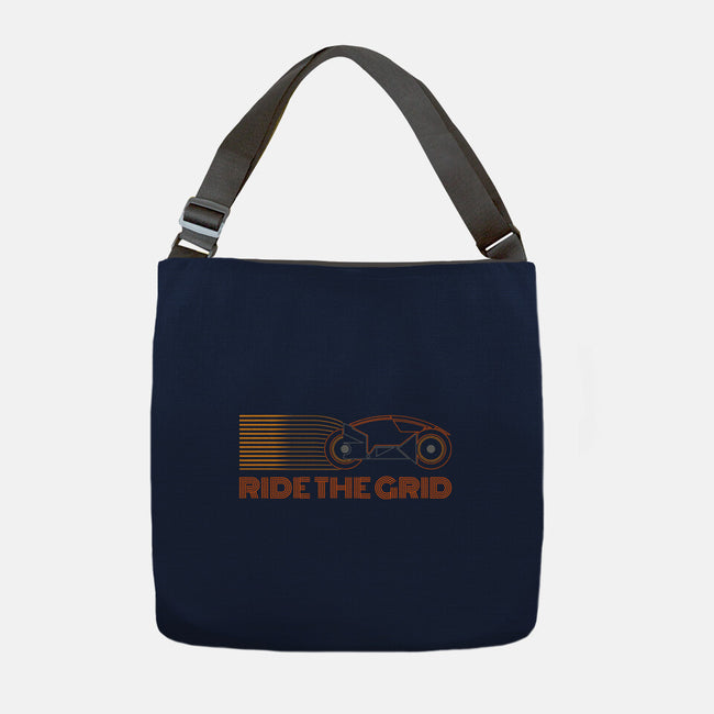 Retro Futurism Ride The Grid-None-Adjustable Tote-Bag-sachpica