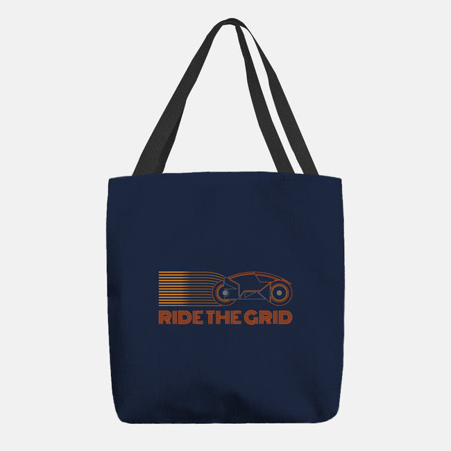 Retro Futurism Ride The Grid-None-Basic Tote-Bag-sachpica