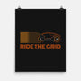 Retro Futurism Ride The Grid-None-Matte-Poster-sachpica