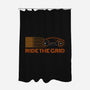 Retro Futurism Ride The Grid-None-Polyester-Shower Curtain-sachpica