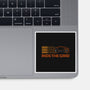Retro Futurism Ride The Grid-None-Glossy-Sticker-sachpica