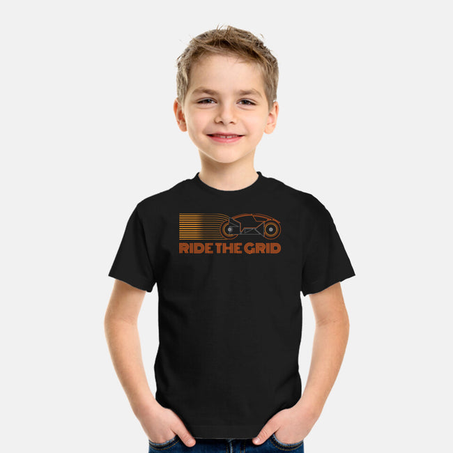 Retro Futurism Ride The Grid-Youth-Basic-Tee-sachpica
