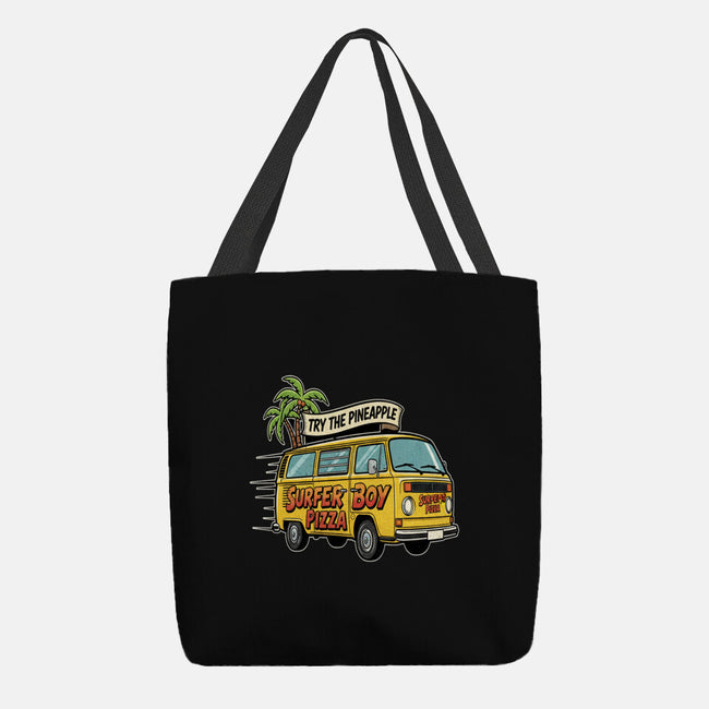 Surfer Boy Pizza-None-Basic Tote-Bag-LILIVIA