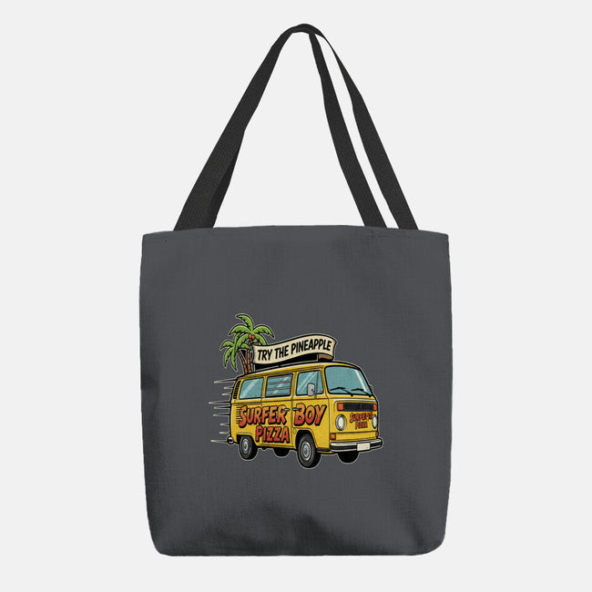 Surfer Boy Pizza-None-Basic Tote-Bag-LILIVIA