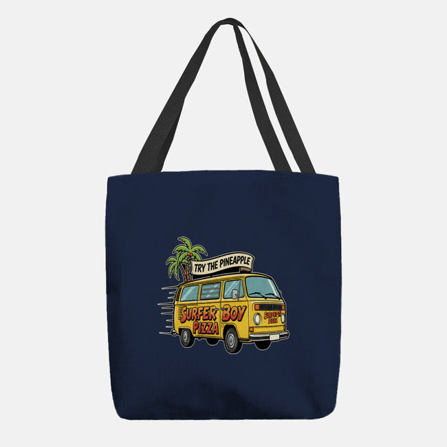 Surfer Boy Pizza-None-Basic Tote-Bag-LILIVIA