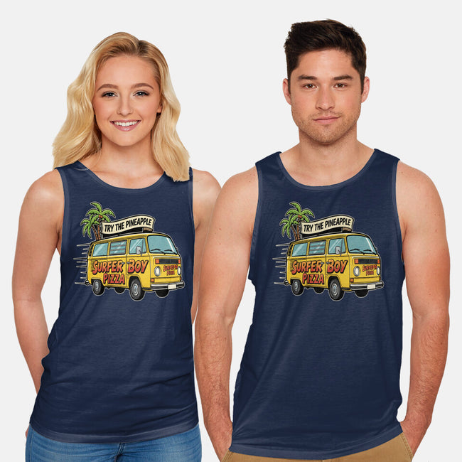 Surfer Boy Pizza-Unisex-Basic-Tank-LILIVIA