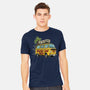 Surfer Boy Pizza-Mens-Heavyweight-Tee-LILIVIA