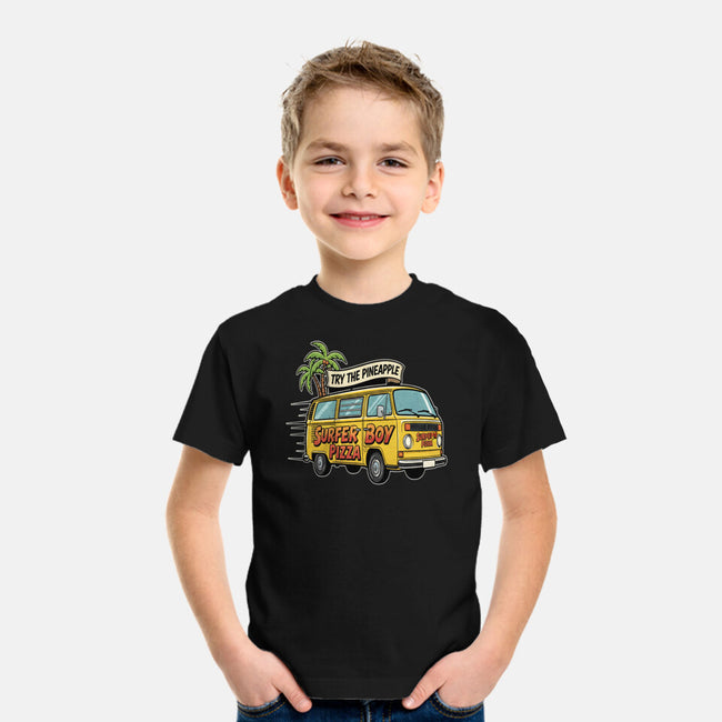 Surfer Boy Pizza-Youth-Basic-Tee-LILIVIA