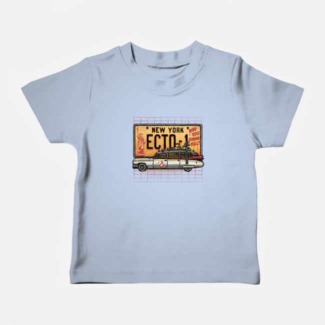 Ghost Hunt Mobile-Baby-Basic-Tee-glitchygorilla