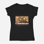 Ghost Hunt Mobile-Womens-V-Neck-Tee-glitchygorilla