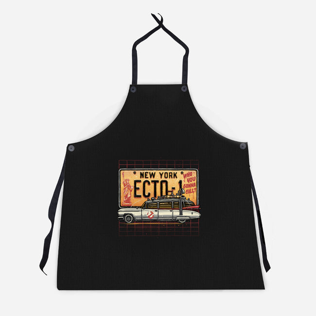 Ghost Hunt Mobile-Unisex-Kitchen-Apron-glitchygorilla