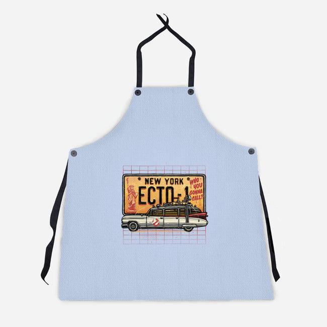 Ghost Hunt Mobile-Unisex-Kitchen-Apron-glitchygorilla