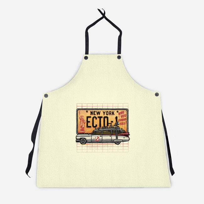 Ghost Hunt Mobile-Unisex-Kitchen-Apron-glitchygorilla