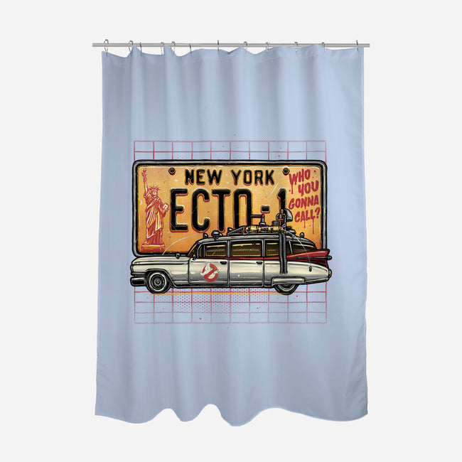 Ghost Hunt Mobile-None-Polyester-Shower Curtain-glitchygorilla
