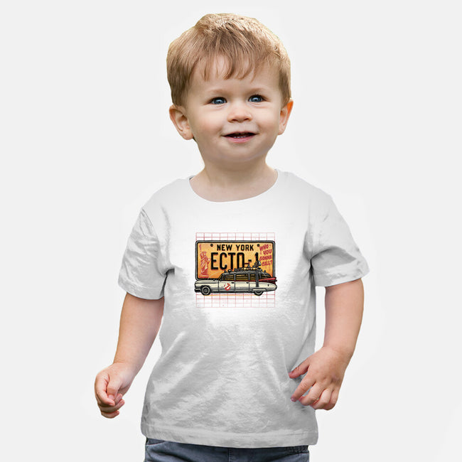 Ghost Hunt Mobile-Baby-Basic-Tee-glitchygorilla