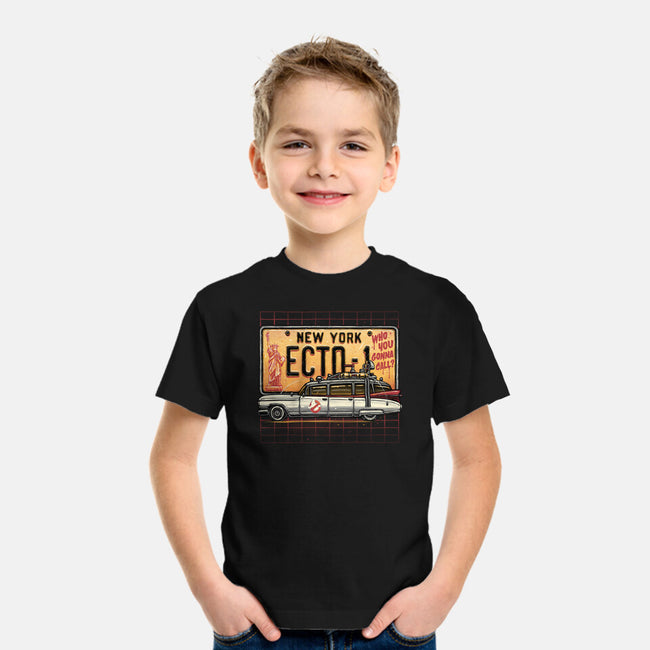 Ghost Hunt Mobile-Youth-Basic-Tee-glitchygorilla