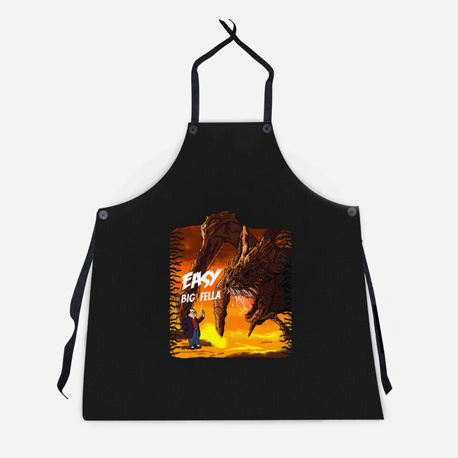Calm Down Large Fellow-Unisex-Kitchen-Apron-SeamusAran