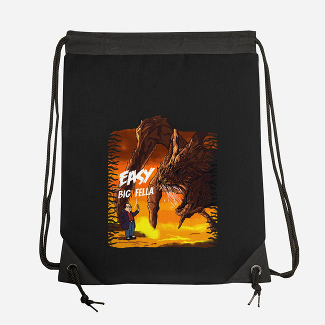 Calm Down Large Fellow-None-Drawstring-Bag-SeamusAran