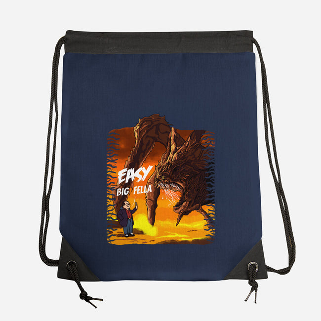 Calm Down Large Fellow-None-Drawstring-Bag-SeamusAran