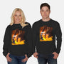 Calm Down Large Fellow-Unisex-Crew Neck-Sweatshirt-SeamusAran