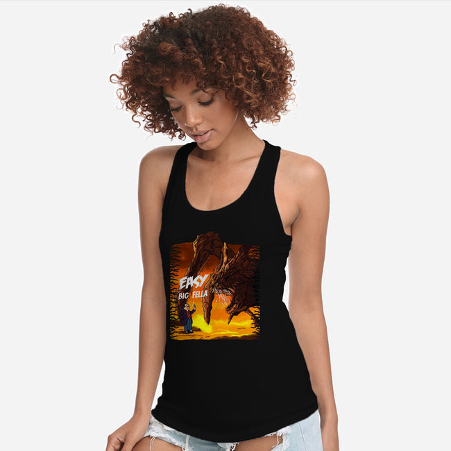 Calm Down Large Fellow-Womens-Racerback-Tank-SeamusAran