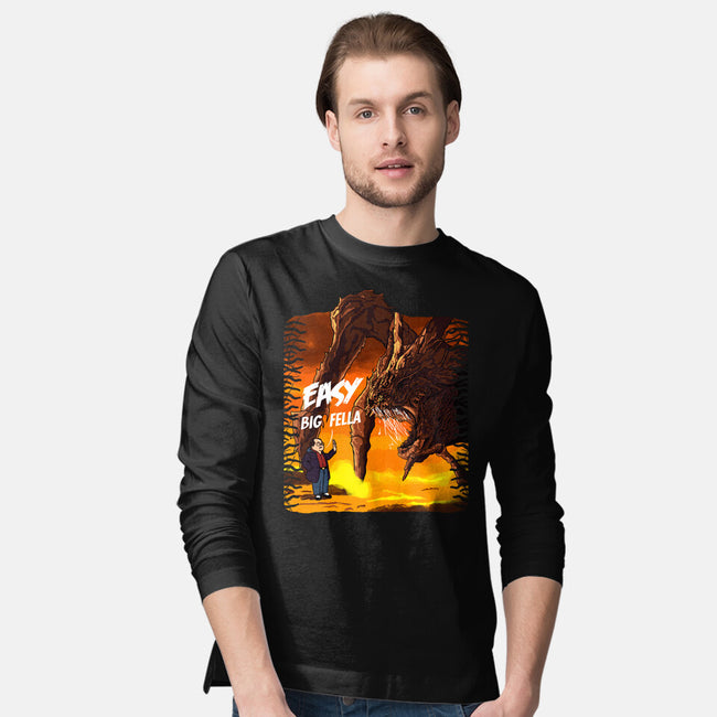 Calm Down Large Fellow-Mens-Long Sleeved-Tee-SeamusAran