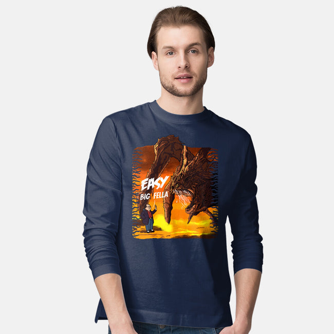 Calm Down Large Fellow-Mens-Long Sleeved-Tee-SeamusAran