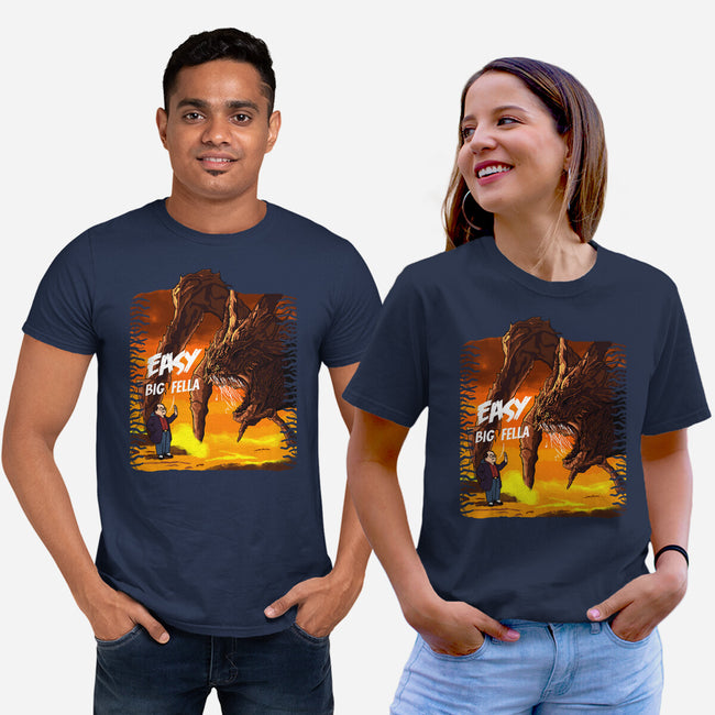 Calm Down Large Fellow-Unisex-Basic-Tee-SeamusAran