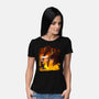 Calm Down Large Fellow-Womens-Basic-Tee-SeamusAran