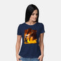 Calm Down Large Fellow-Womens-Basic-Tee-SeamusAran