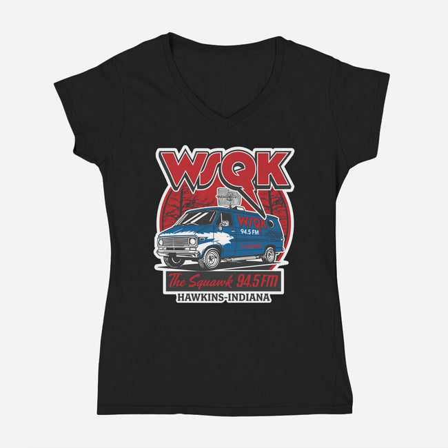 WSQK Hawkins-Womens-V-Neck-Tee-SuperEdu