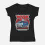 WSQK Hawkins-Womens-V-Neck-Tee-SuperEdu