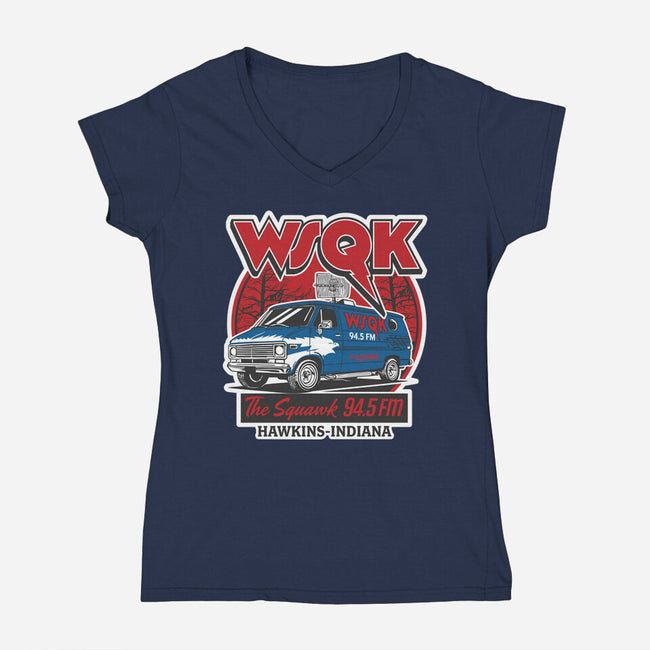 WSQK Hawkins-Womens-V-Neck-Tee-SuperEdu