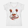 Balloon Eyes-Womens-V-Neck-Tee-nickzzarto
