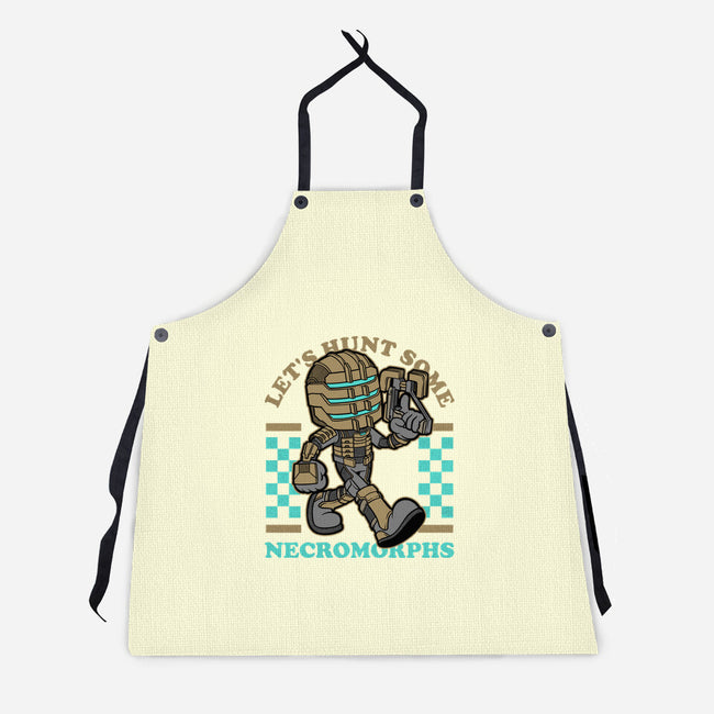 Game Mascot Space Engineer-Unisex-Kitchen-Apron-Studio Mootant