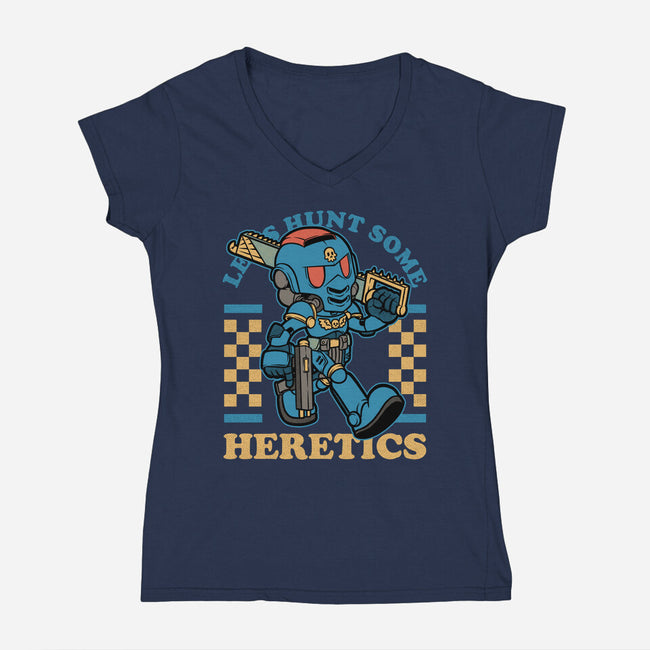 Game Mascot RPG Marine-Womens-V-Neck-Tee-Studio Mootant