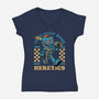 Game Mascot RPG Marine-Womens-V-Neck-Tee-Studio Mootant