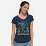 Game Mascot RPG Marine-Womens-V-Neck-Tee-Studio Mootant