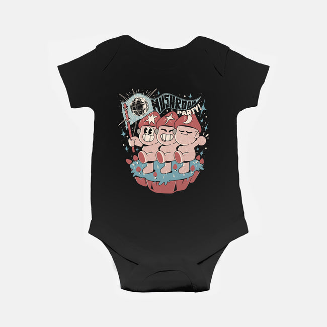 Mushroom Party-Baby-Basic-Onesie-ilustrata