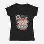 Mushroom Party-Womens-V-Neck-Tee-ilustrata