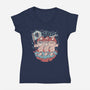 Mushroom Party-Womens-V-Neck-Tee-ilustrata