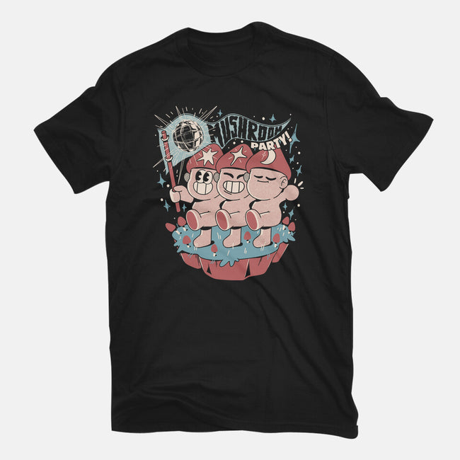 Mushroom Party-Mens-Heavyweight-Tee-ilustrata