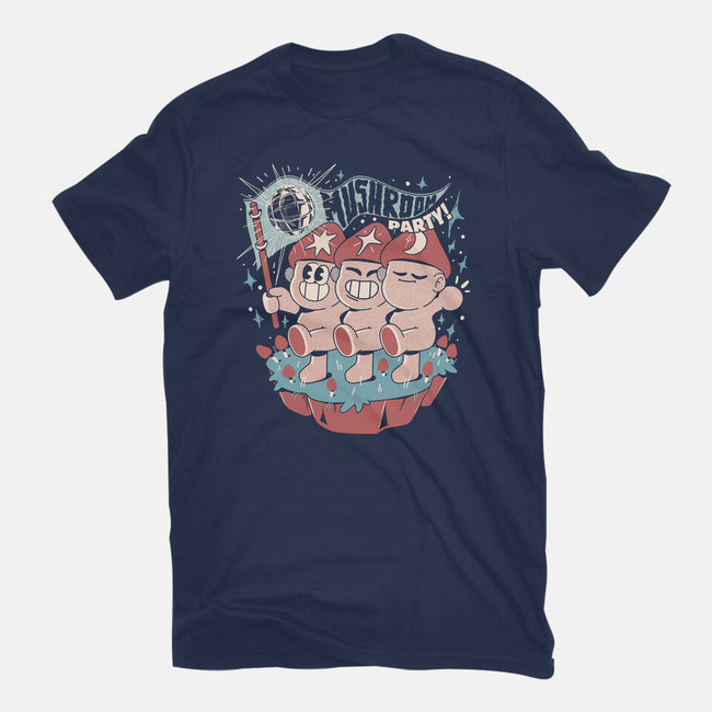 Mushroom Party-Mens-Heavyweight-Tee-ilustrata