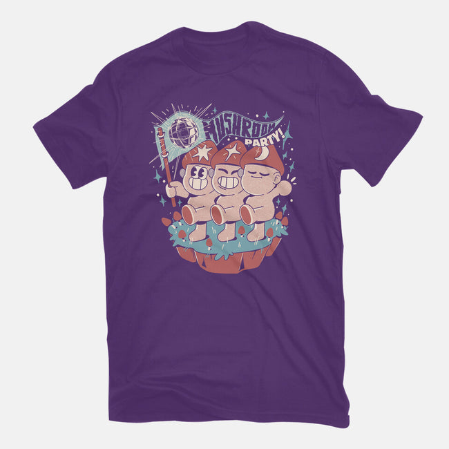 Mushroom Party-Womens-Fitted-Tee-ilustrata