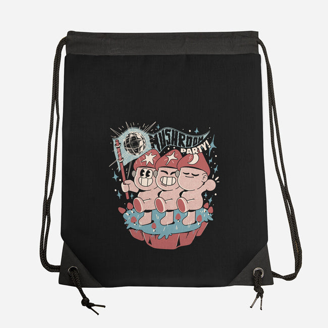 Mushroom Party-None-Drawstring-Bag-ilustrata