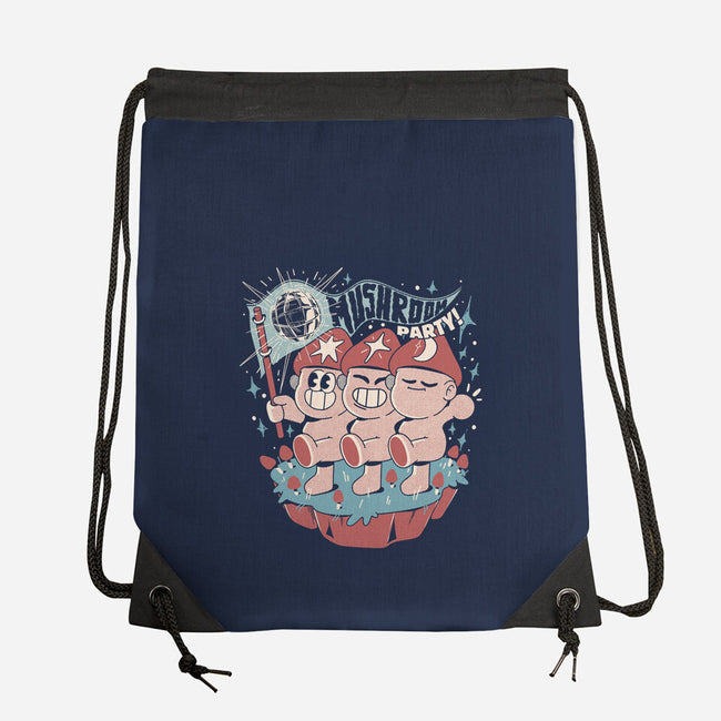Mushroom Party-None-Drawstring-Bag-ilustrata